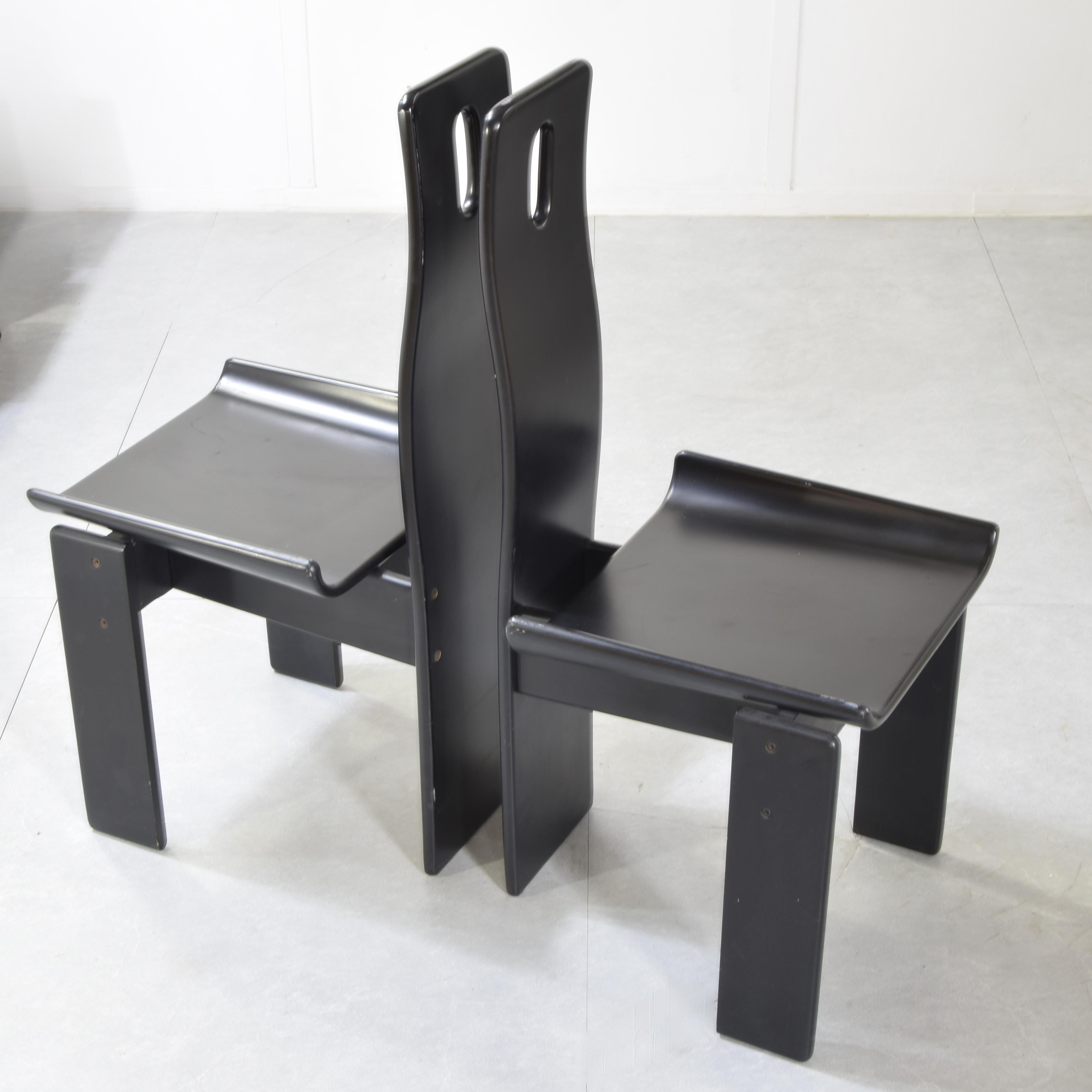 Chaises Edoardo Landi Diago pour Nikol 1970. en vente 1