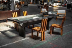 Juego de 4 sillas de comedor Edoardo Landi Studio D.A. Italia 1973