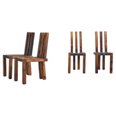 Edoardo Landi dining chairs set of 4 Studio D Italy 1973
