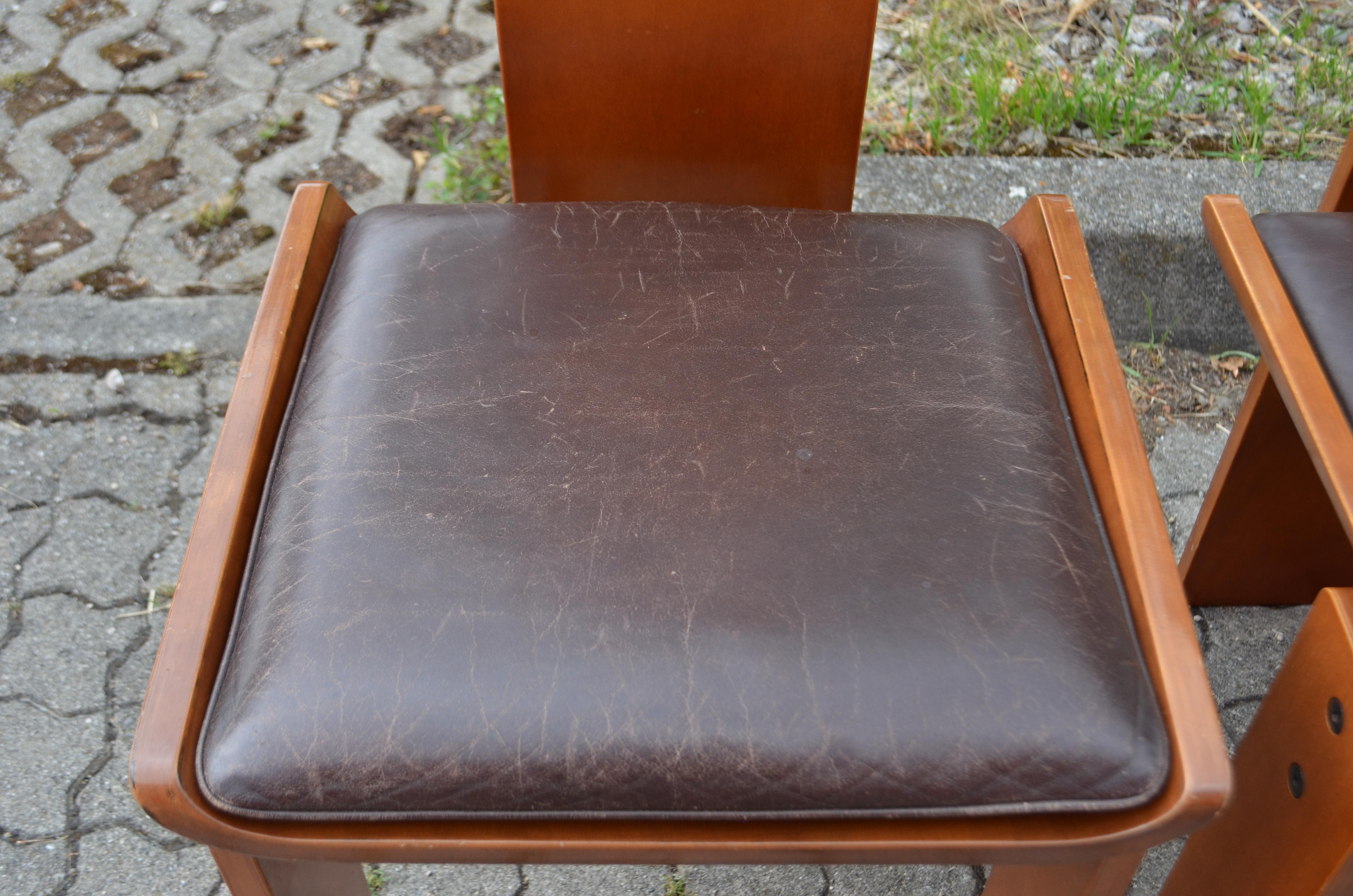 Edoardo Landi Model Diago Brutalist Tripod Purist Dining Chair Nikol  For Sale 2