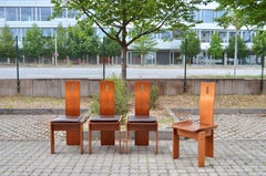 Edoardo Landi Model Diago Brutalist Tripod Purist Dining Chair Nikol