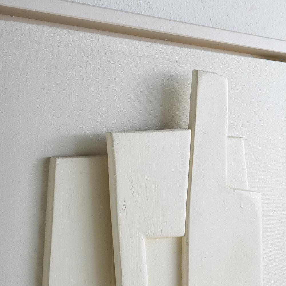 Post-Modern Edoardo Menini, Mixed Media on Canvas Artwork 'Ivory'