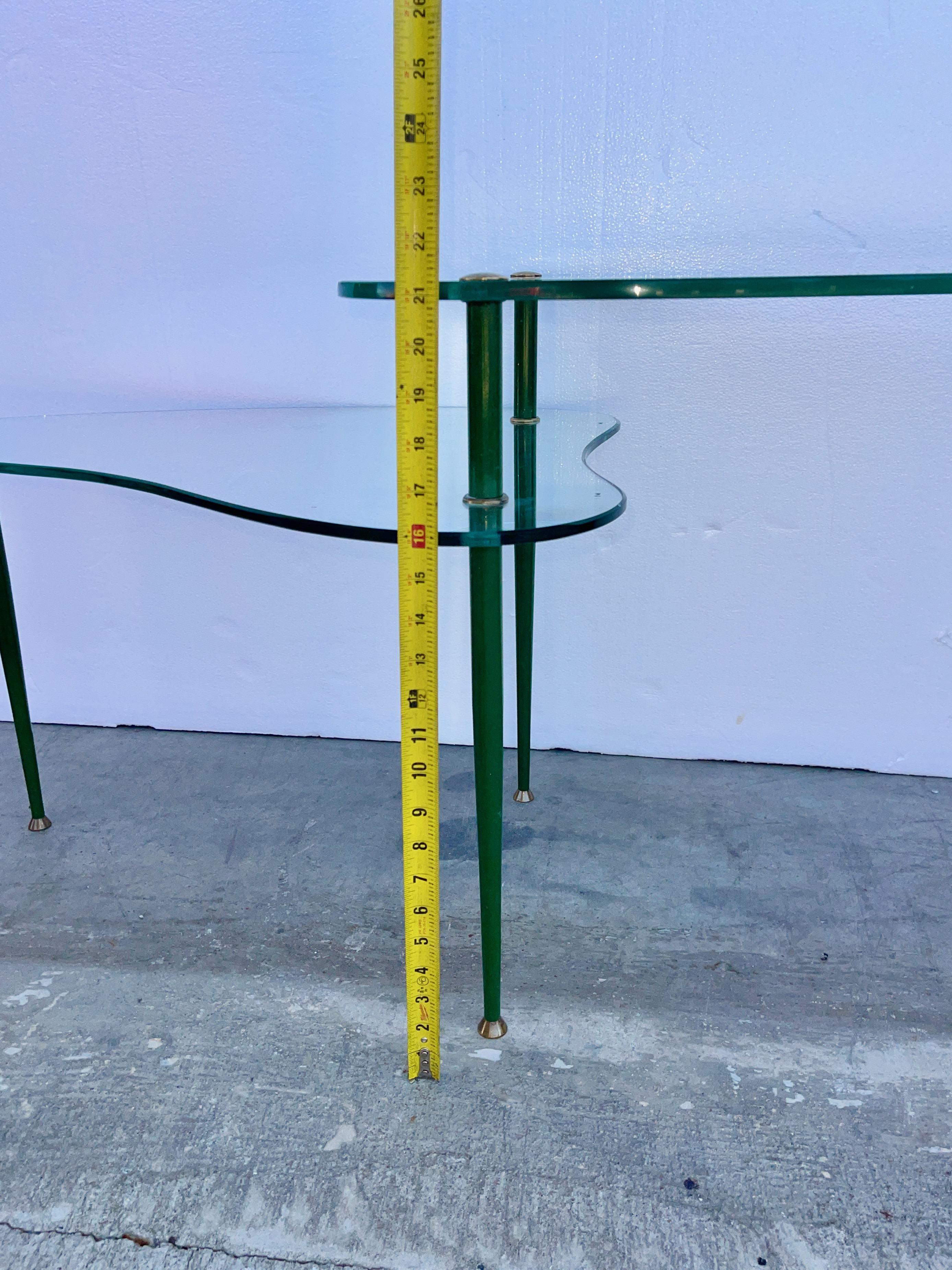 Table Arlecchino à double étage d'Edoardo Paoli pour Vitrex en vente 2