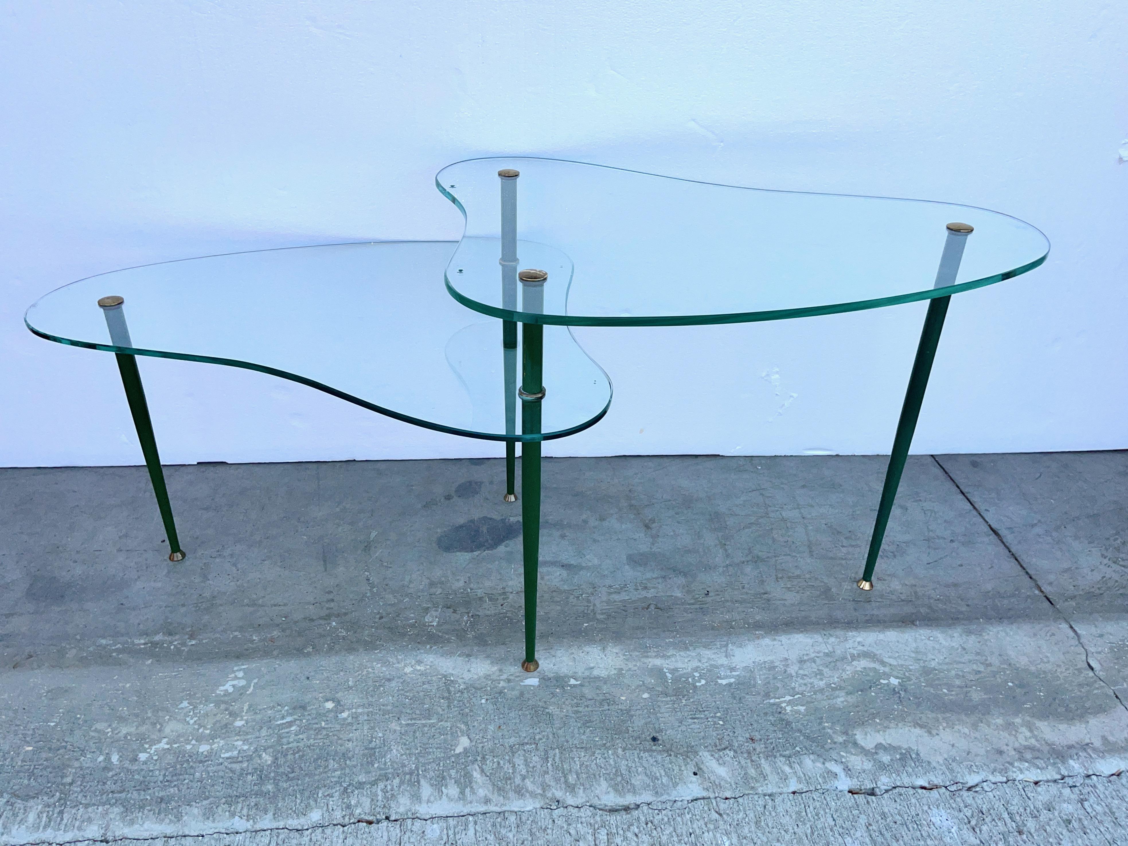 Table Arlecchino à double étage d'Edoardo Paoli pour Vitrex en vente 1