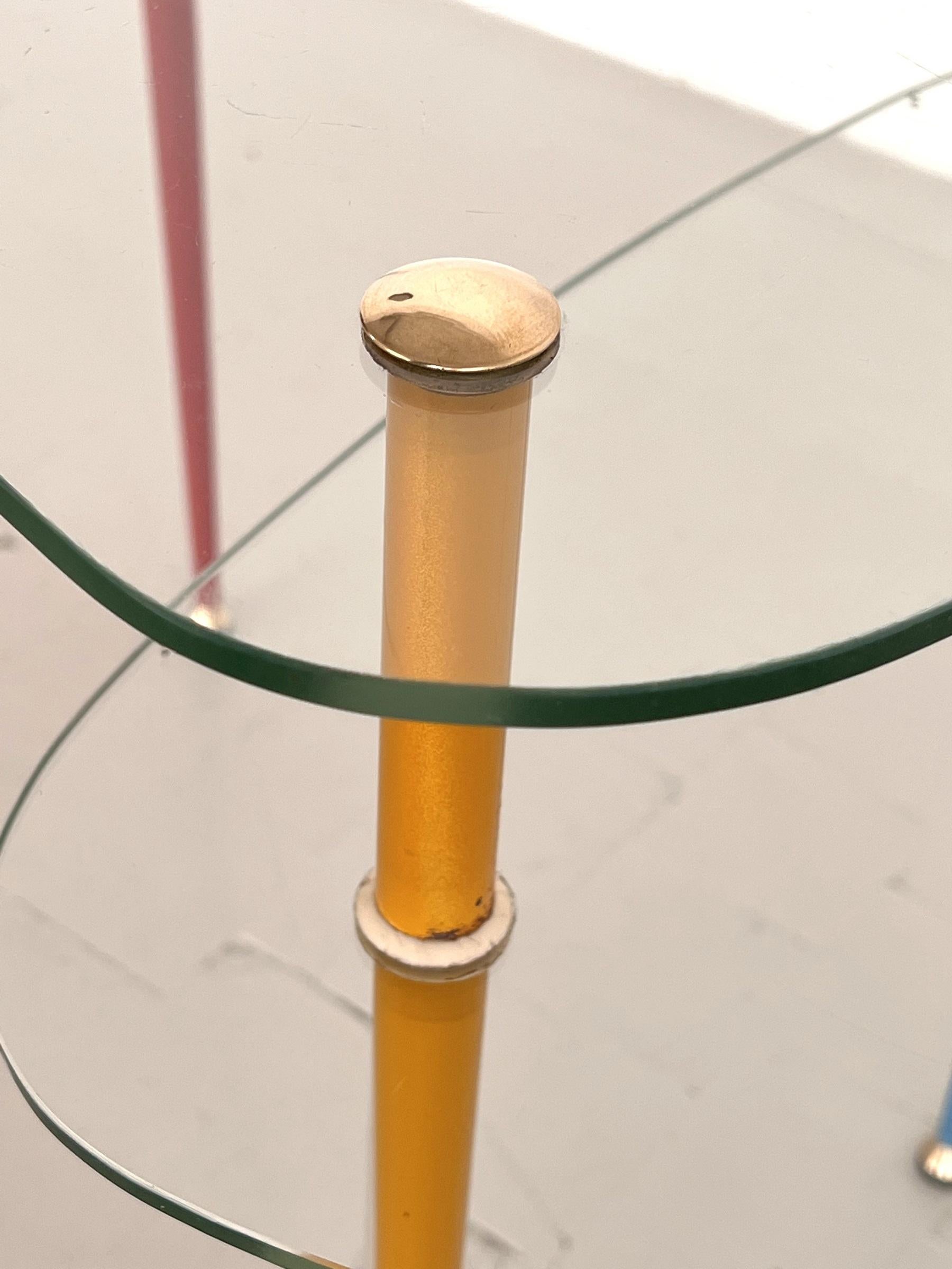 Edoardo Paoli Italian Side Table 'Arlecchino' for Vitrex, 1950s For Sale 1
