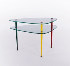 Table d'appoint italienne du milieu du siècle dernier d'Edoardo Paoli « Arlecchino » pour Vitrex, années 1950