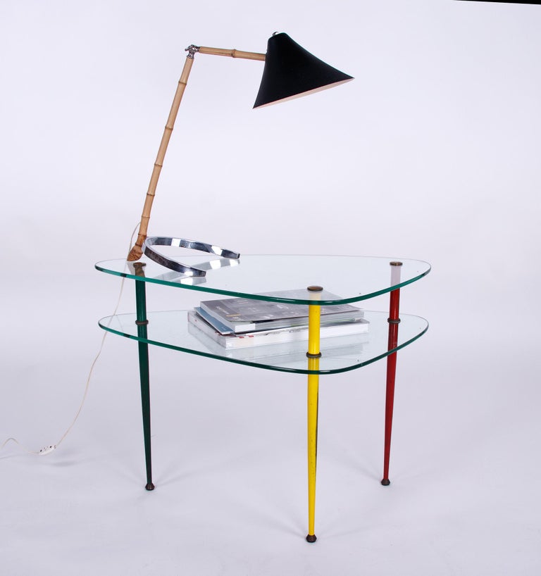 Edoardo Paoli Midcentury Italian Side Table 'Arlecchino' for Vitrex
