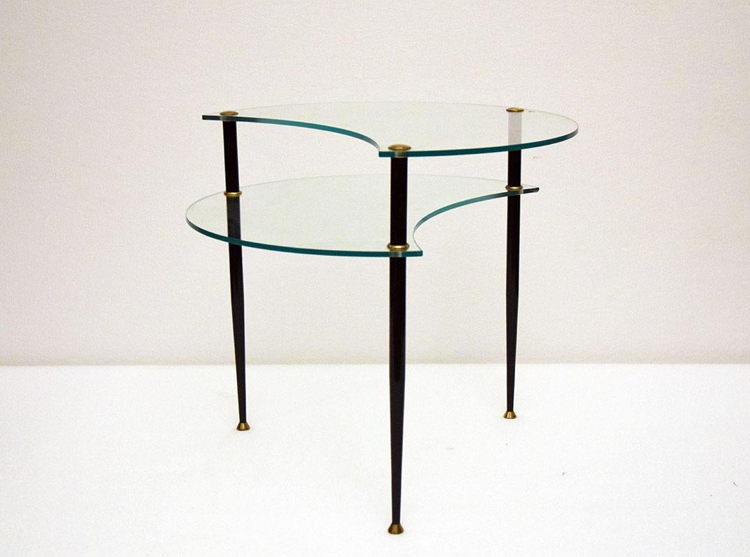 Table basse asymétrique Edoardo Poli pour Vitrex, 196 Excellent état - En vente à Parma, IT