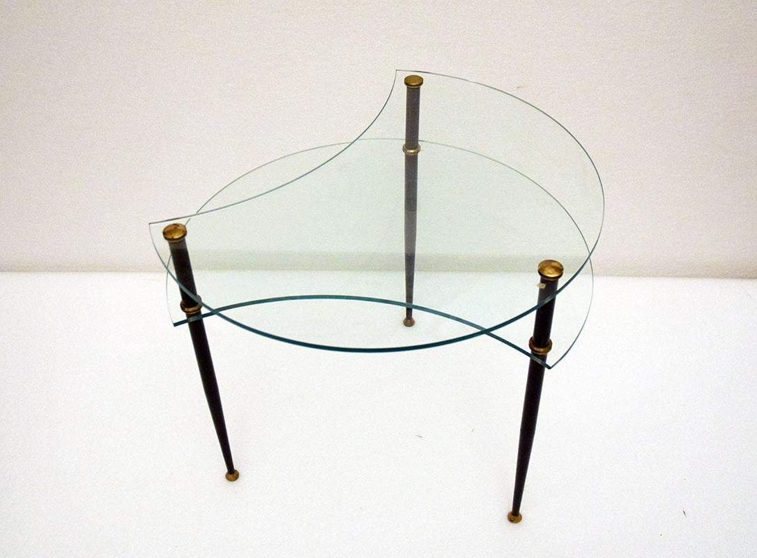 Milieu du XXe siècle Table basse asymétrique Edoardo Poli pour Vitrex, 196 en vente