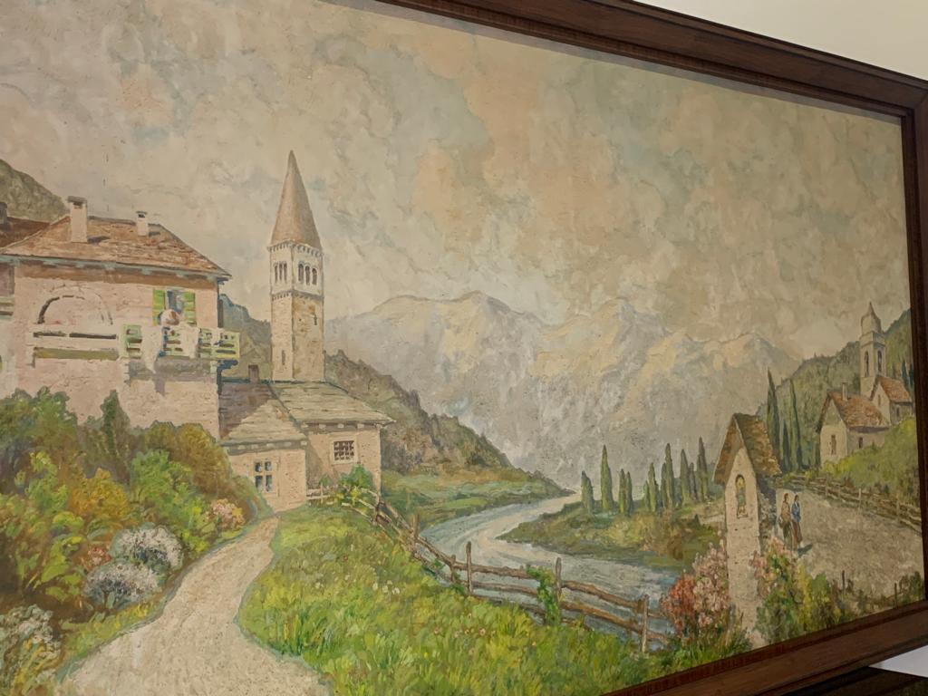 Edoardo Togni, Mountain View, Oil on Canvas, Framed For Sale 6
