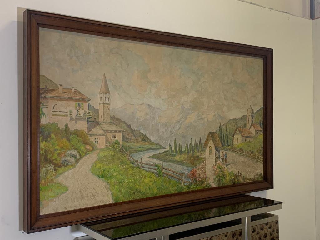 Edoardo Togni, Mountain View, Oil on Canvas, Framed For Sale 10