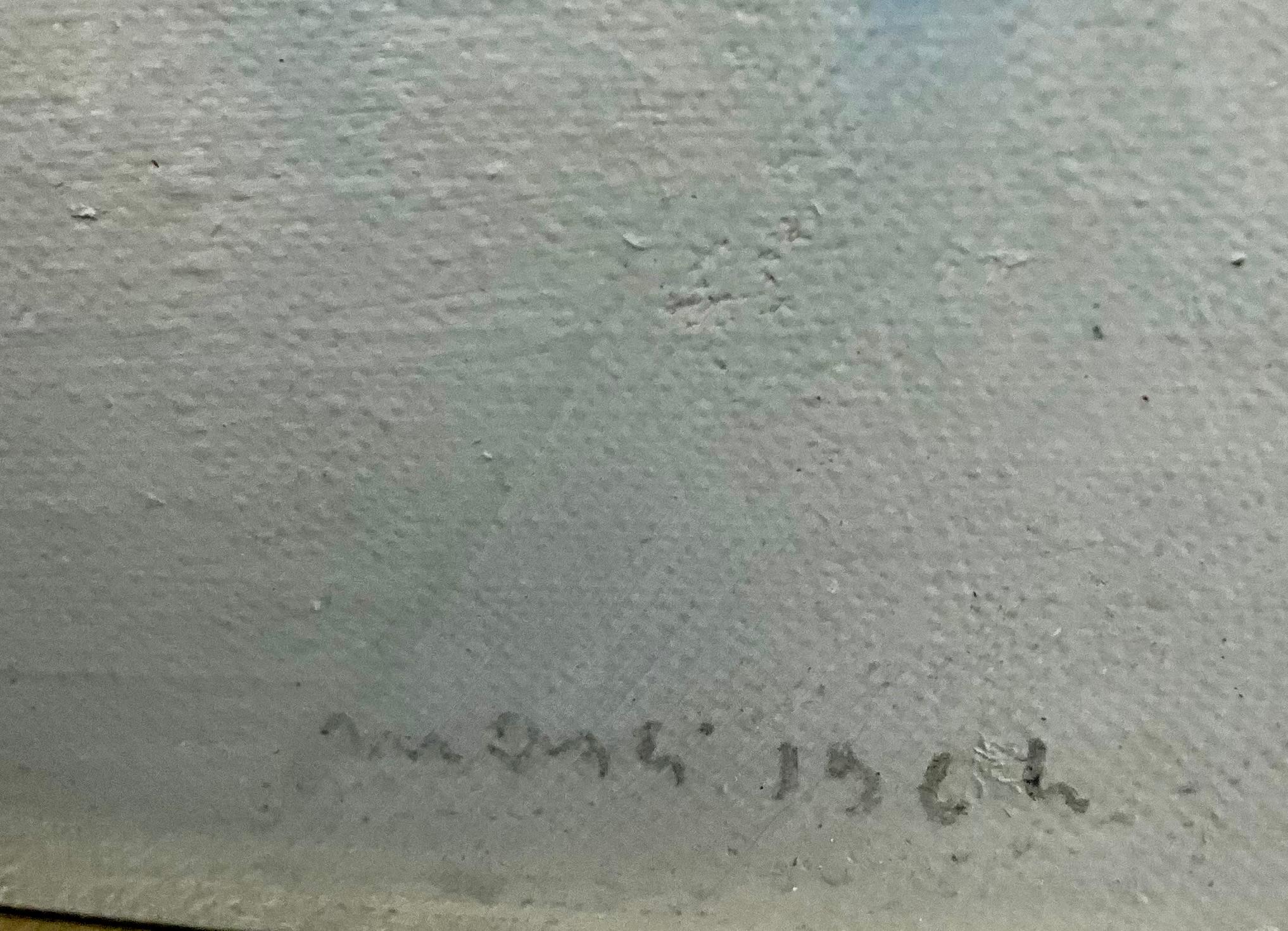 Dipinto a mano Edolo Masci (1938-2008) - Acrilico su tela con cornice - Nudo reclinato su tela bianca in vendita