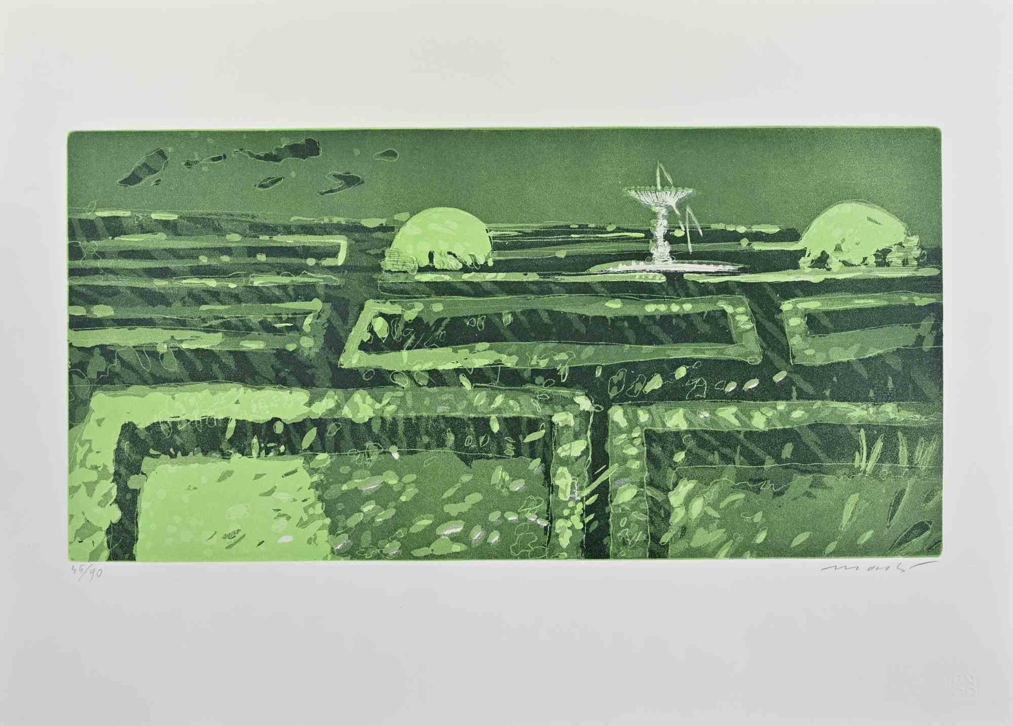 Etching and aquatint realized by Edolo Masci.

Hand signed and numbered in pencil.

Edition of 90.

Excellent condition.