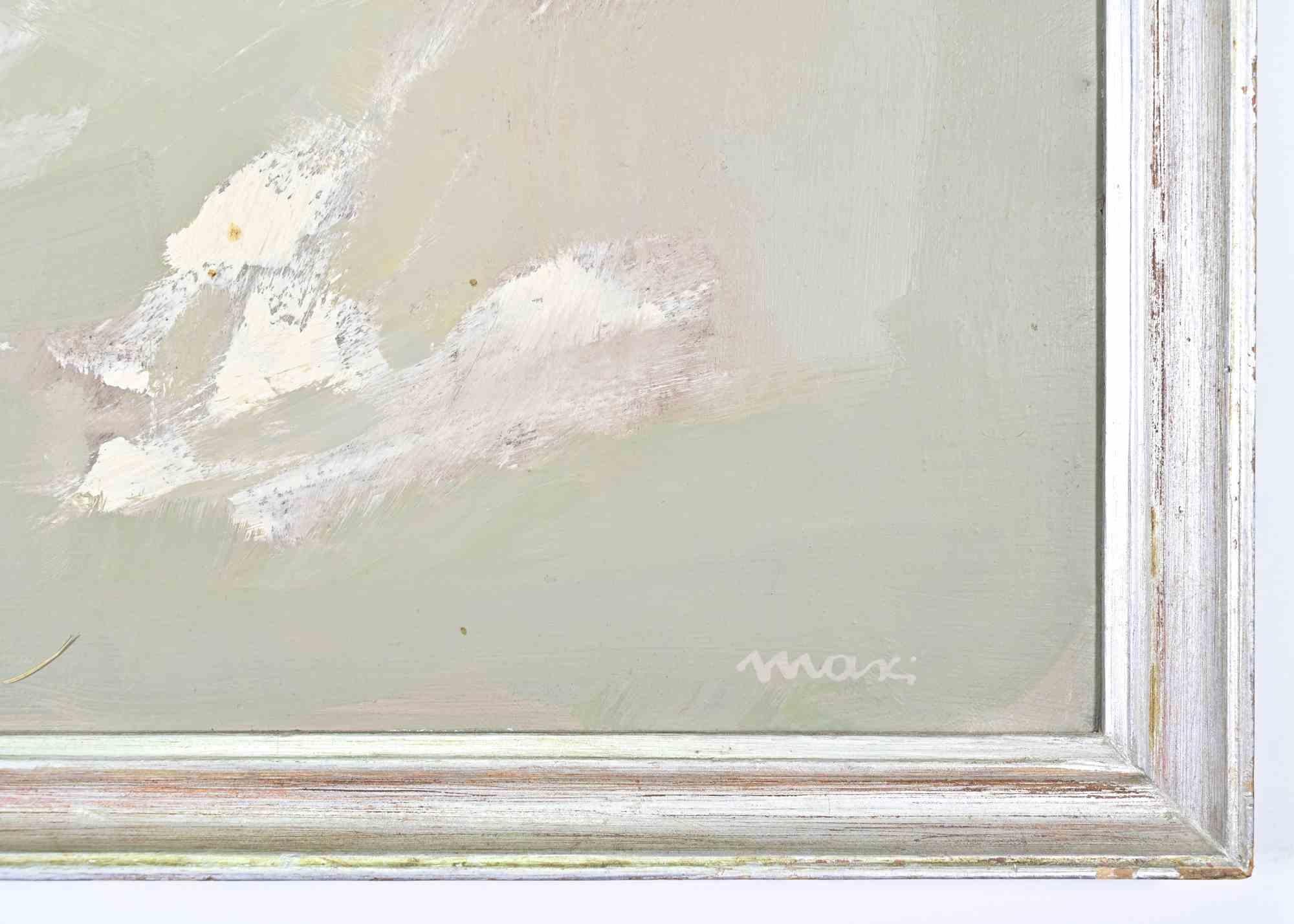Urban Landscape - Mixed Media by Edolo Masci - 1964 im Angebot 1