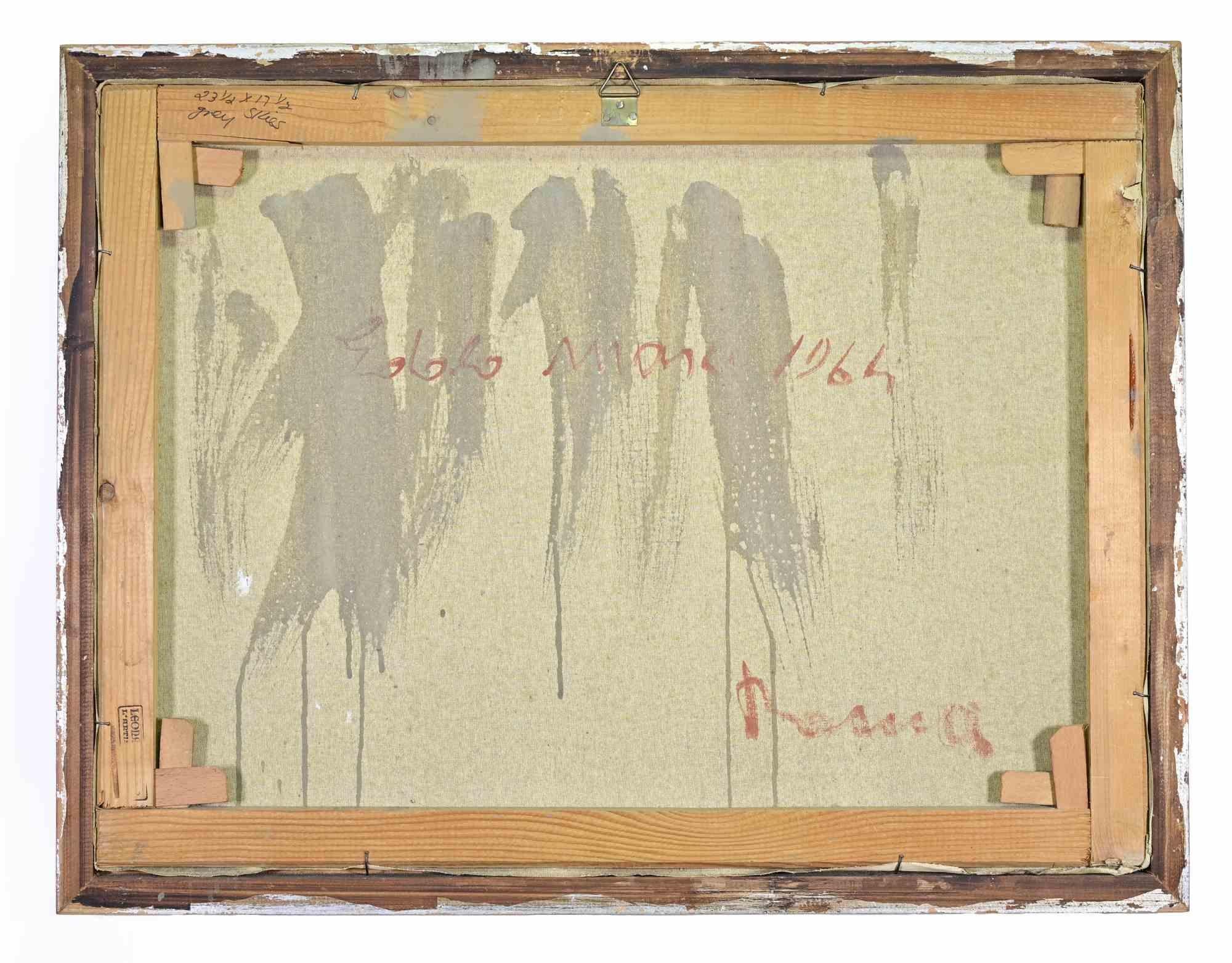 Urban Landscape - Mixed Media by Edolo Masci - 1964 im Angebot 3