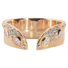 Edoría Open Wedding Ring in 14K Gold & Diamonds by Anastassia Sel Jewelry