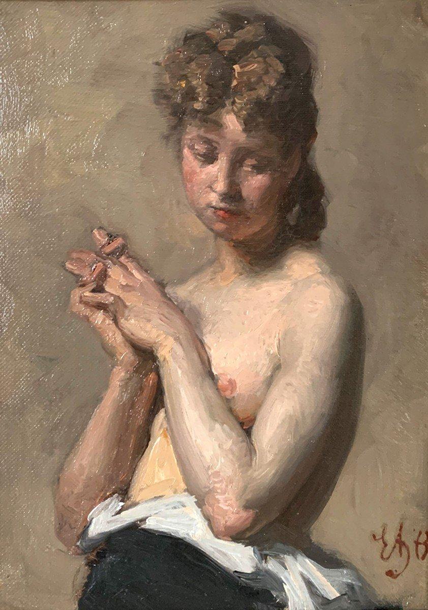 Nu Féminin Edouard Agneessens ( 1842/1885) en vente 1