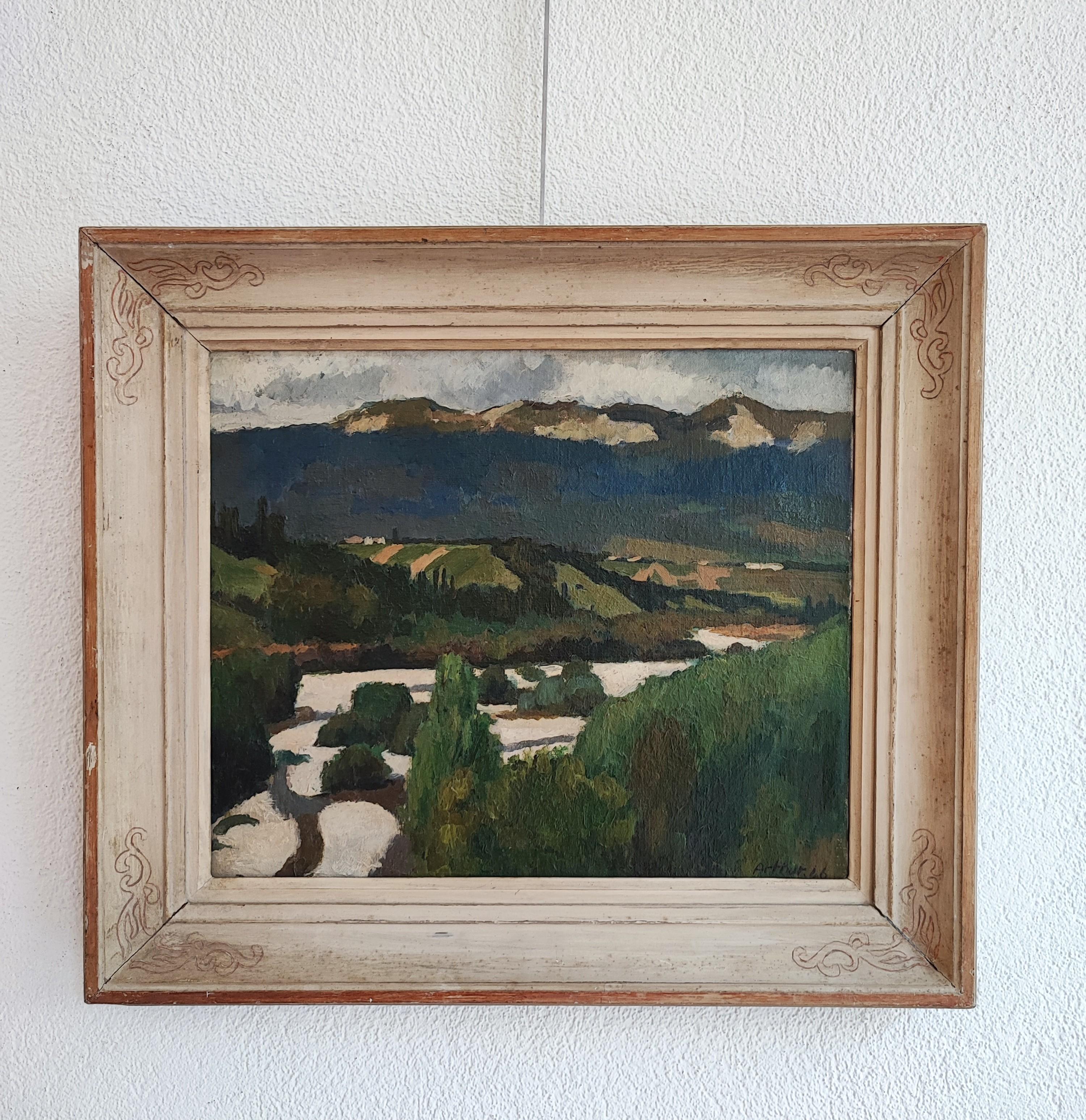 Paysage - Painting de Edouard Arthur