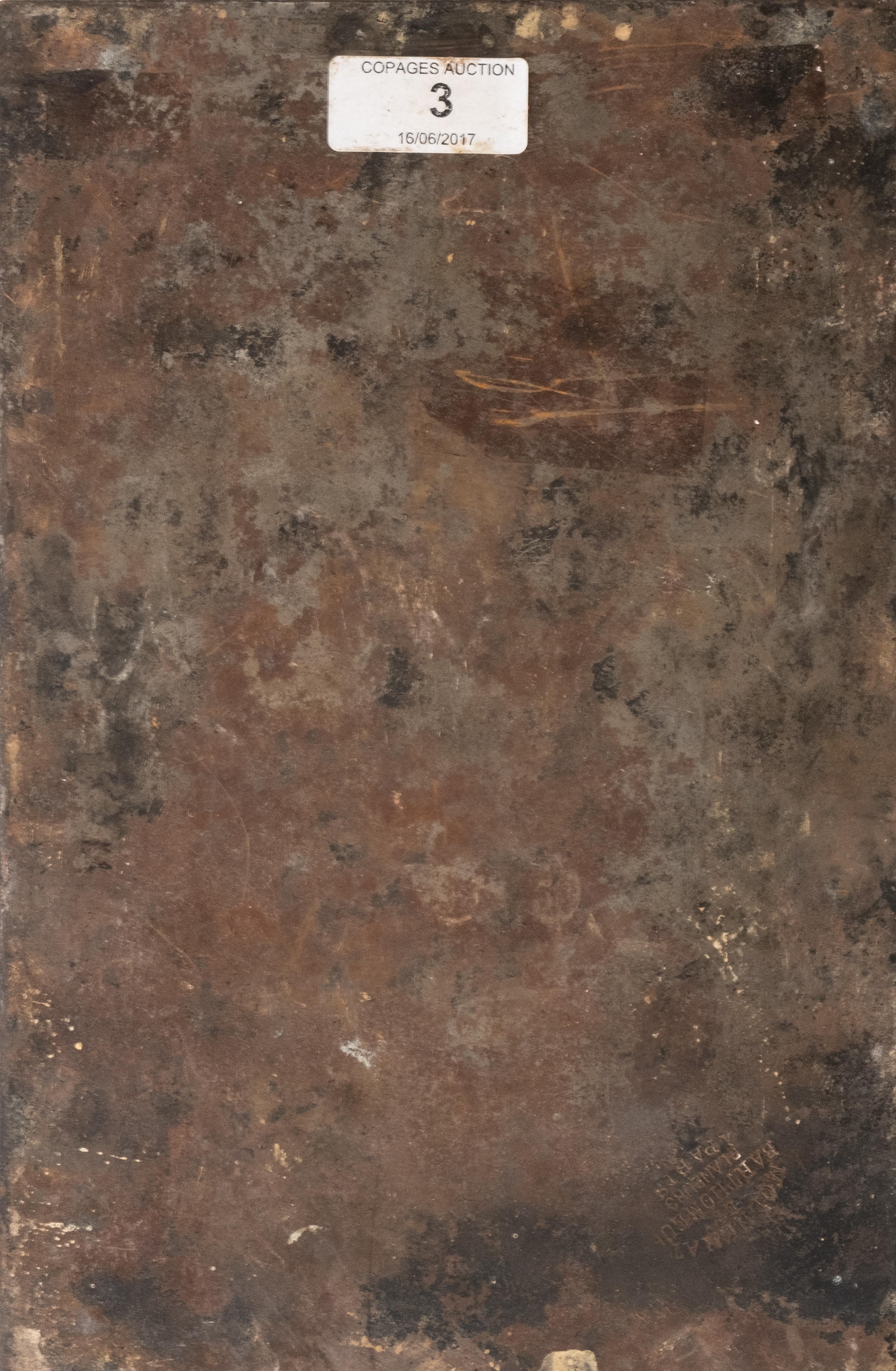 Plancha de cobre de Edouard Baldus titulada 