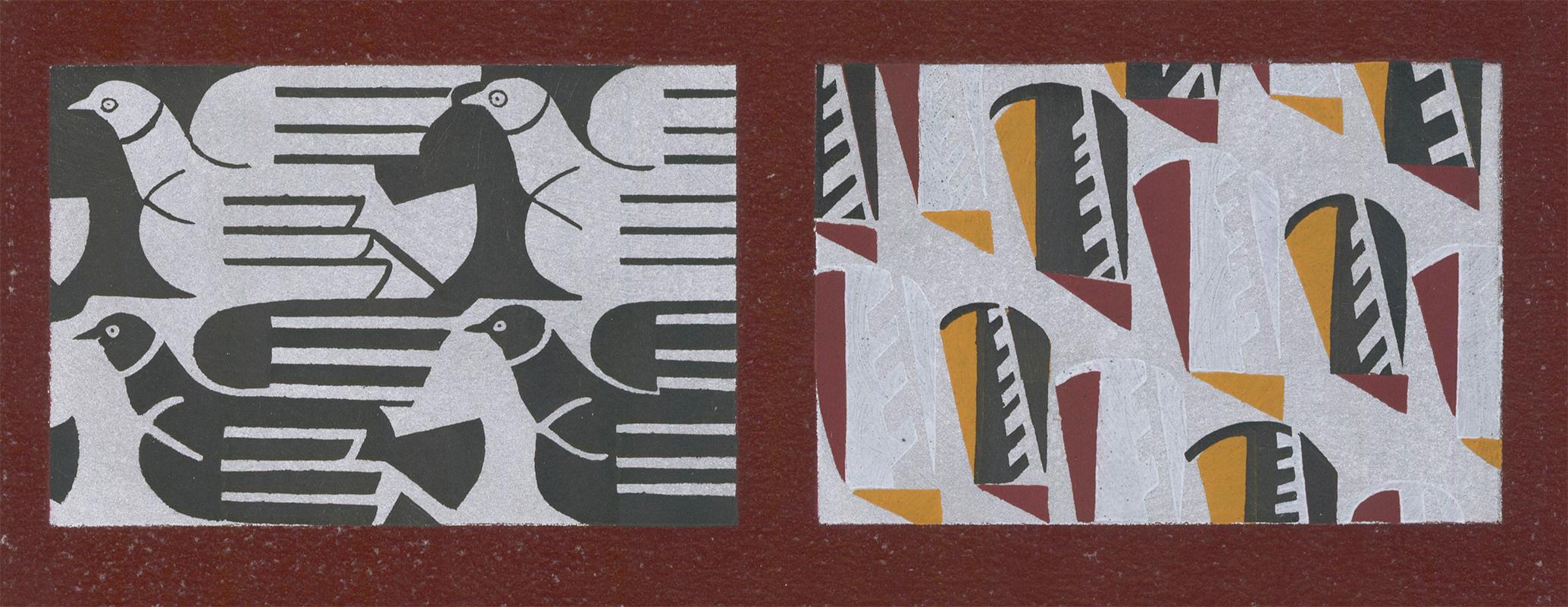 Pochoir Pesce Rosso da Relais - Animal Print Marrone di Edouard Benedictus