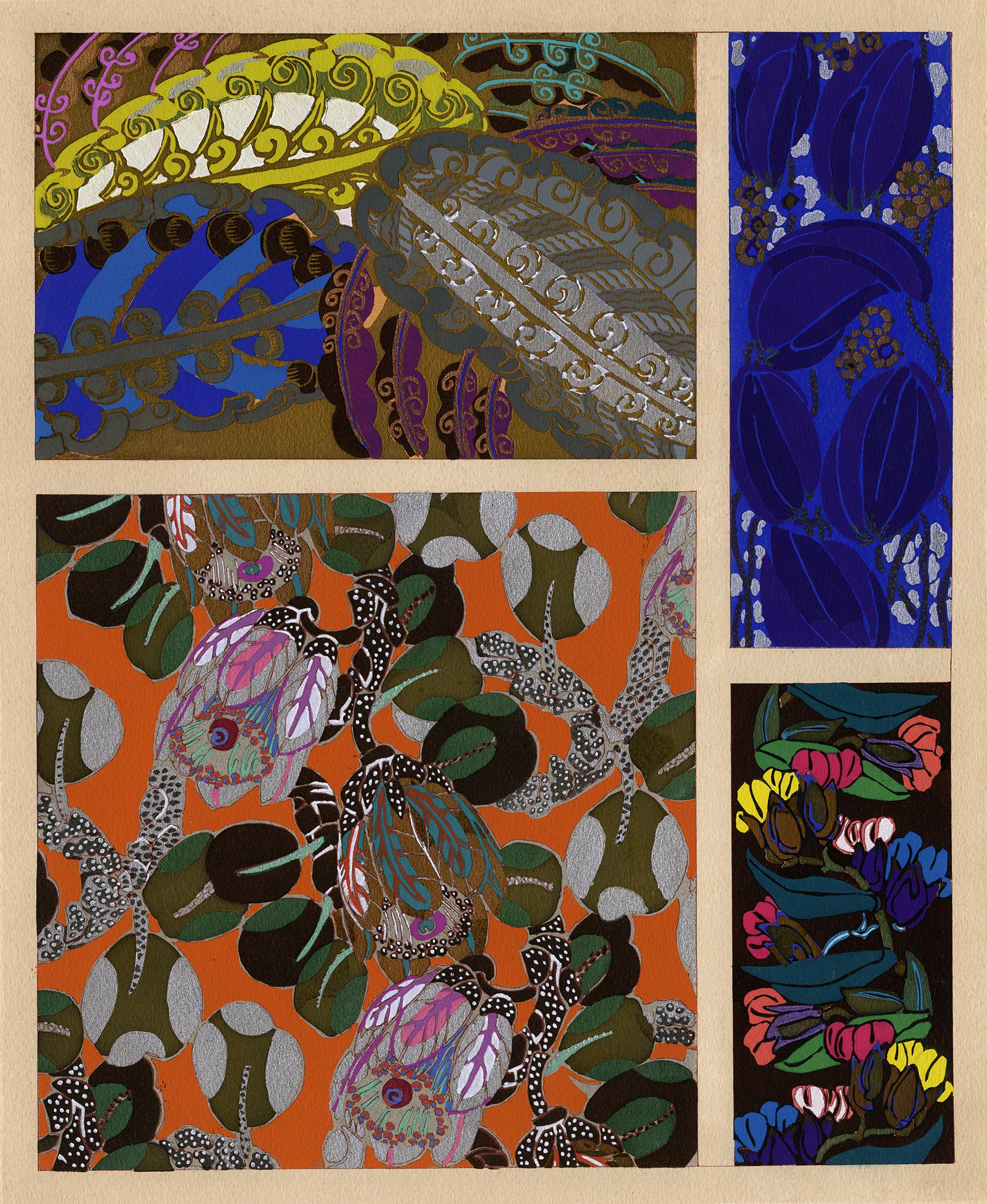 'Variations 1' — French Art Deco, Hand-Applied Pochoir Original
