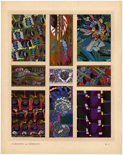 'Variaciones 17' - Pochoir Art Déco Francés, Pochoir Original Aplicado a Mano