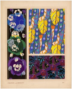 'Variations 5' — French Art Deco Pochoir, Hand-Applied Pochoir Original