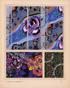 'Variations, 7' — 1920s French Art Deco Pochoir