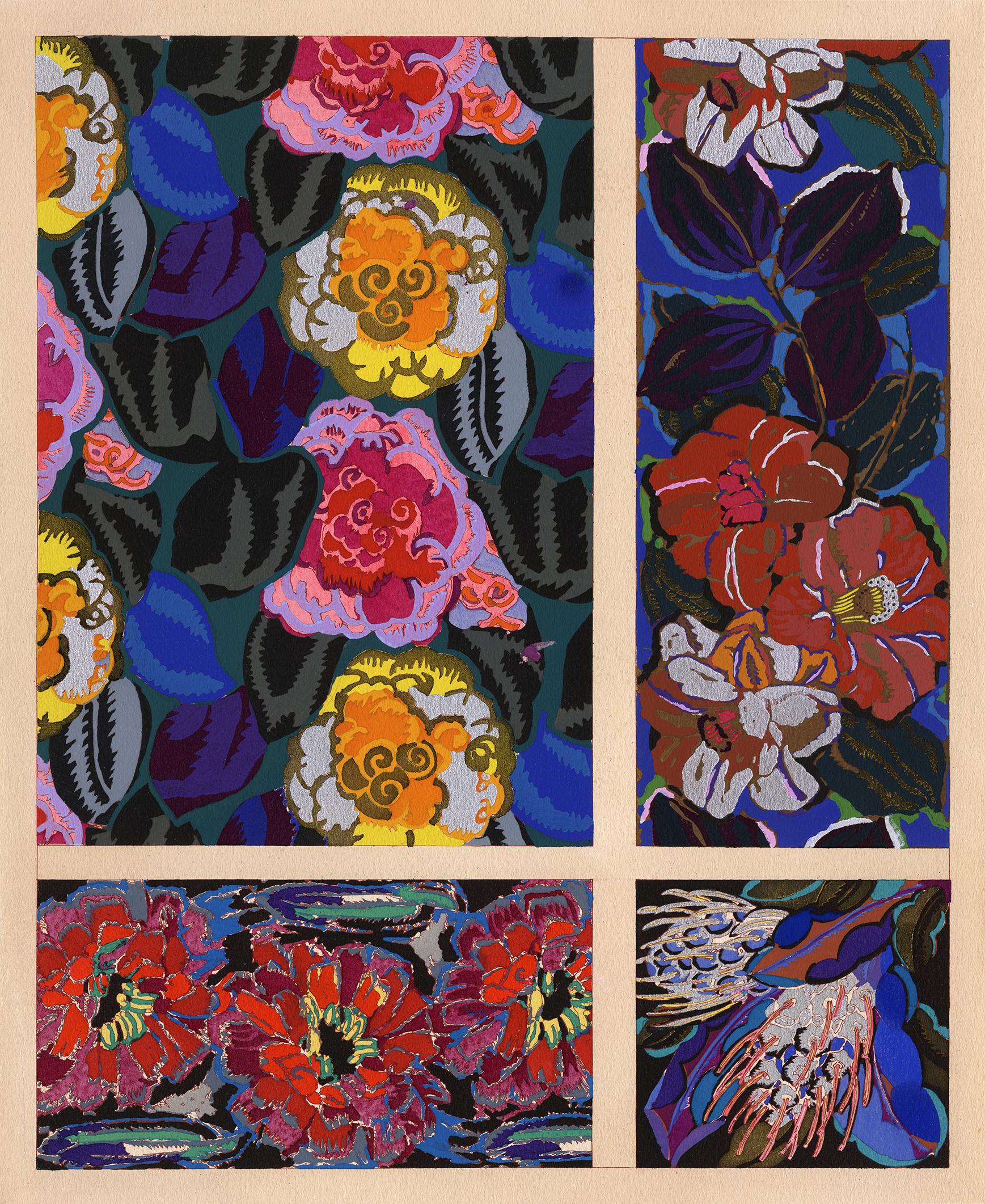 'Variations 8' — French Art Deco, Hand-Applied Pochoir Original
