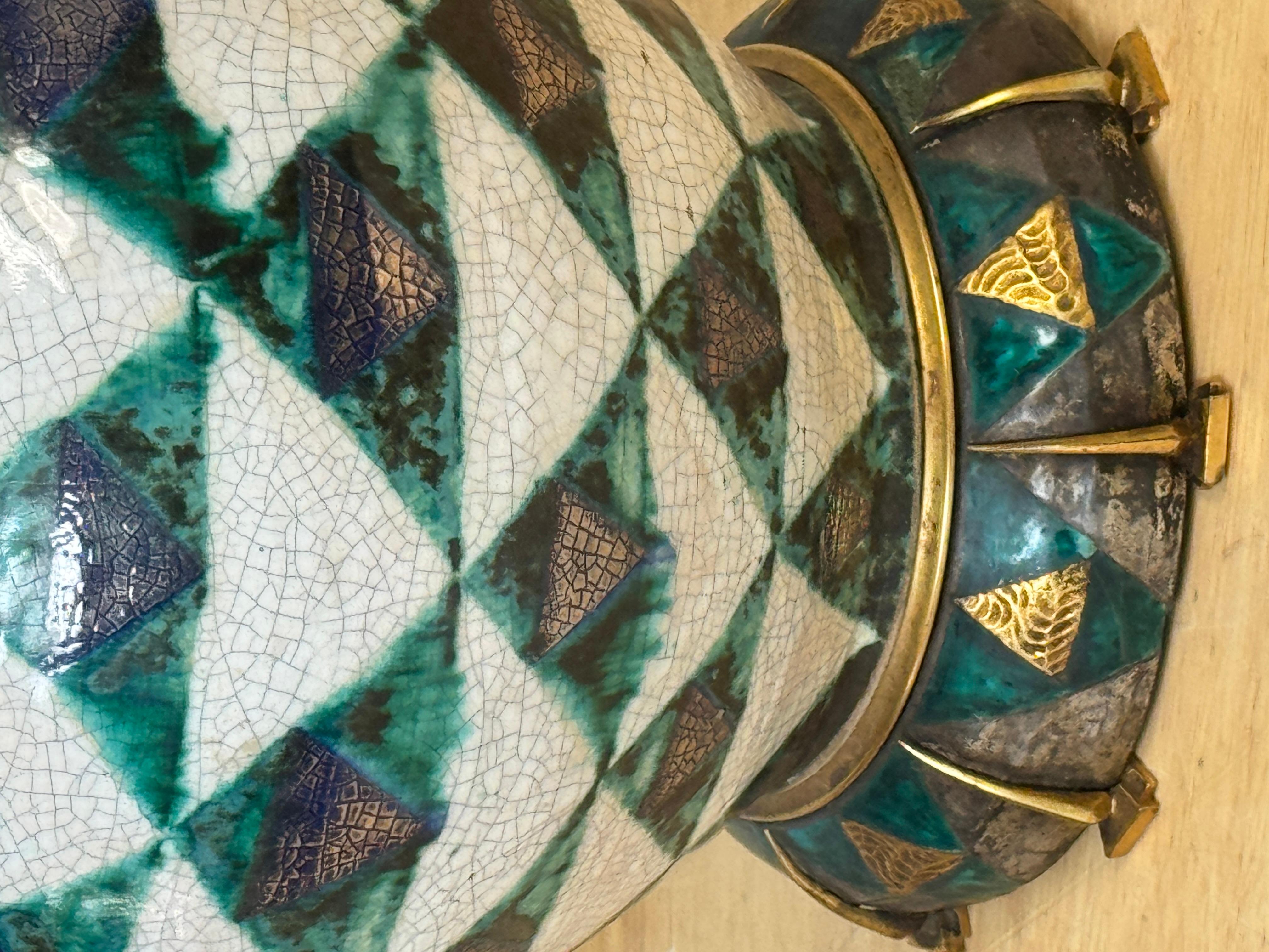 Lámpara Art Déco Édouard Cazaux Motivo indio americano con punta de flecha - Una obra maestra en venta 5