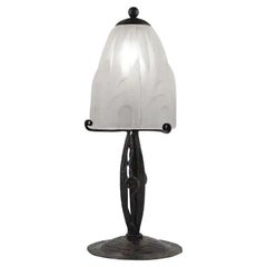 Lampada da tavolo Art Deco francese Degue, 1920