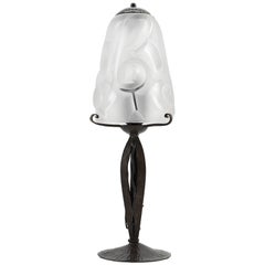 Edouard Cazaux French Art Deco Table Lamp at Degue's, 1928-1930