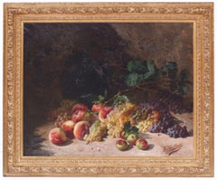 Antique Postimpressionist still life of Fruits