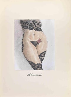 A L'Espagnole - Lithographie d'Edouard Chimot - 1932
