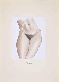 Brune - Lithographie d'Edouard Chimot - 1932