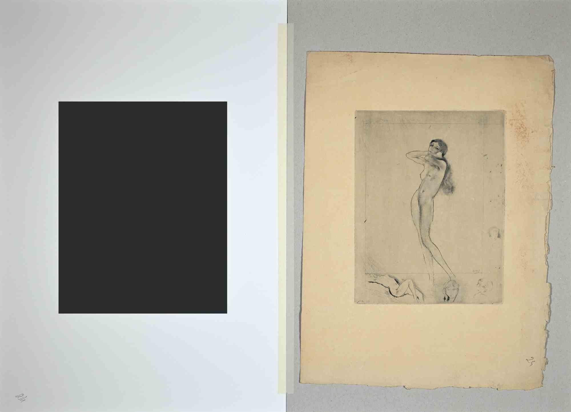 For Herodias - Original Etching by Edouard Chimot - 1936 For Sale 1