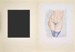 La Chatte Bleu de Perse - Lithograph by Edouard Chimot - 1932