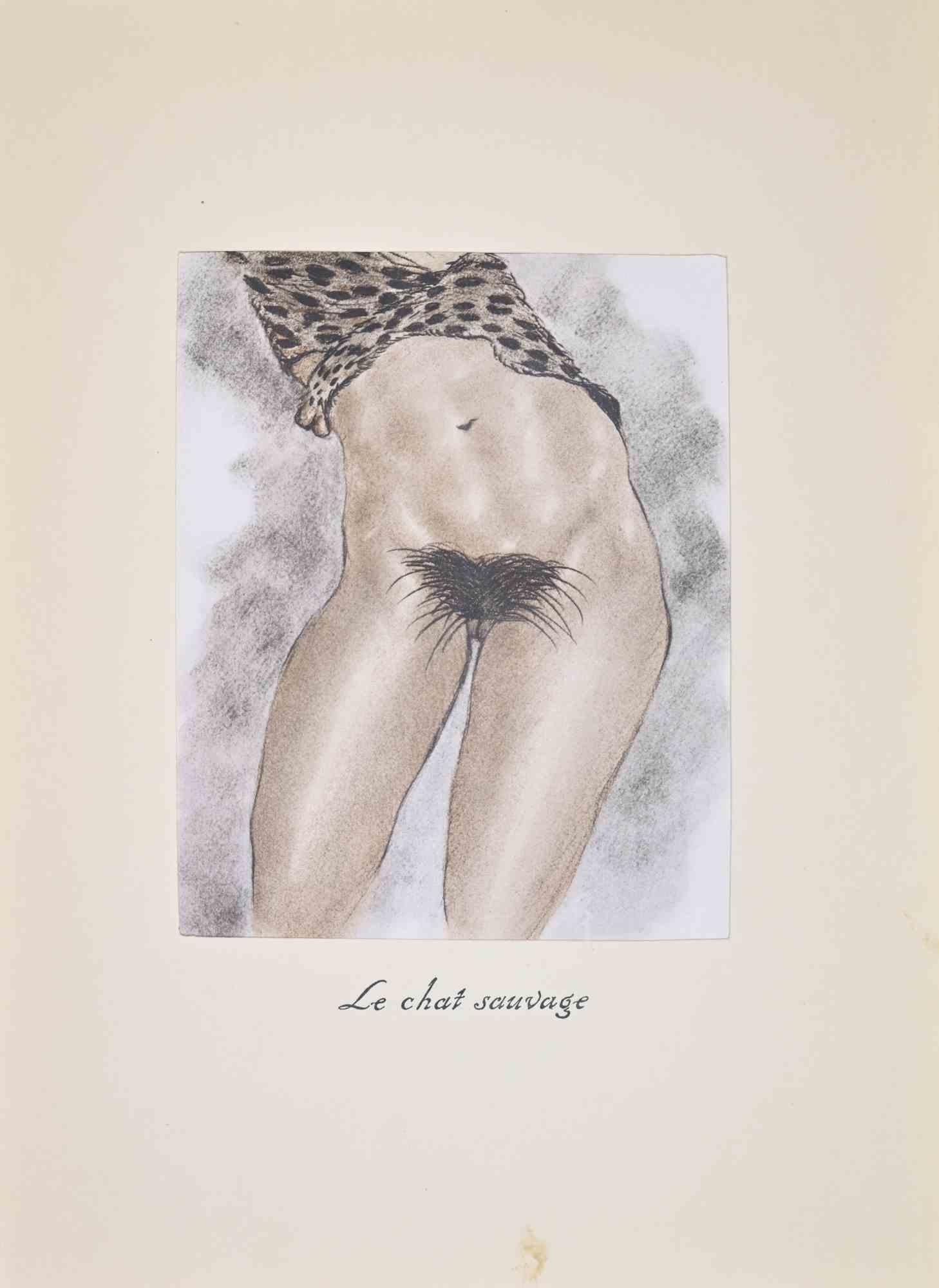 Litografia realizzata da Edouard Chimot nel 1932.

Appartiene alla suite "Le Chat", in cui l'autore classifica e rappresenta acconciature pubiche che diventano progressivamente più surreali.

Ottime condizioni.