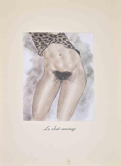 Le Chat Sauvage - Lithograph by Edouard Chimot - 1932