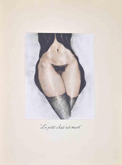 Le Petit Chat est Mort - Lithograph by Edouard Chimot - 1932