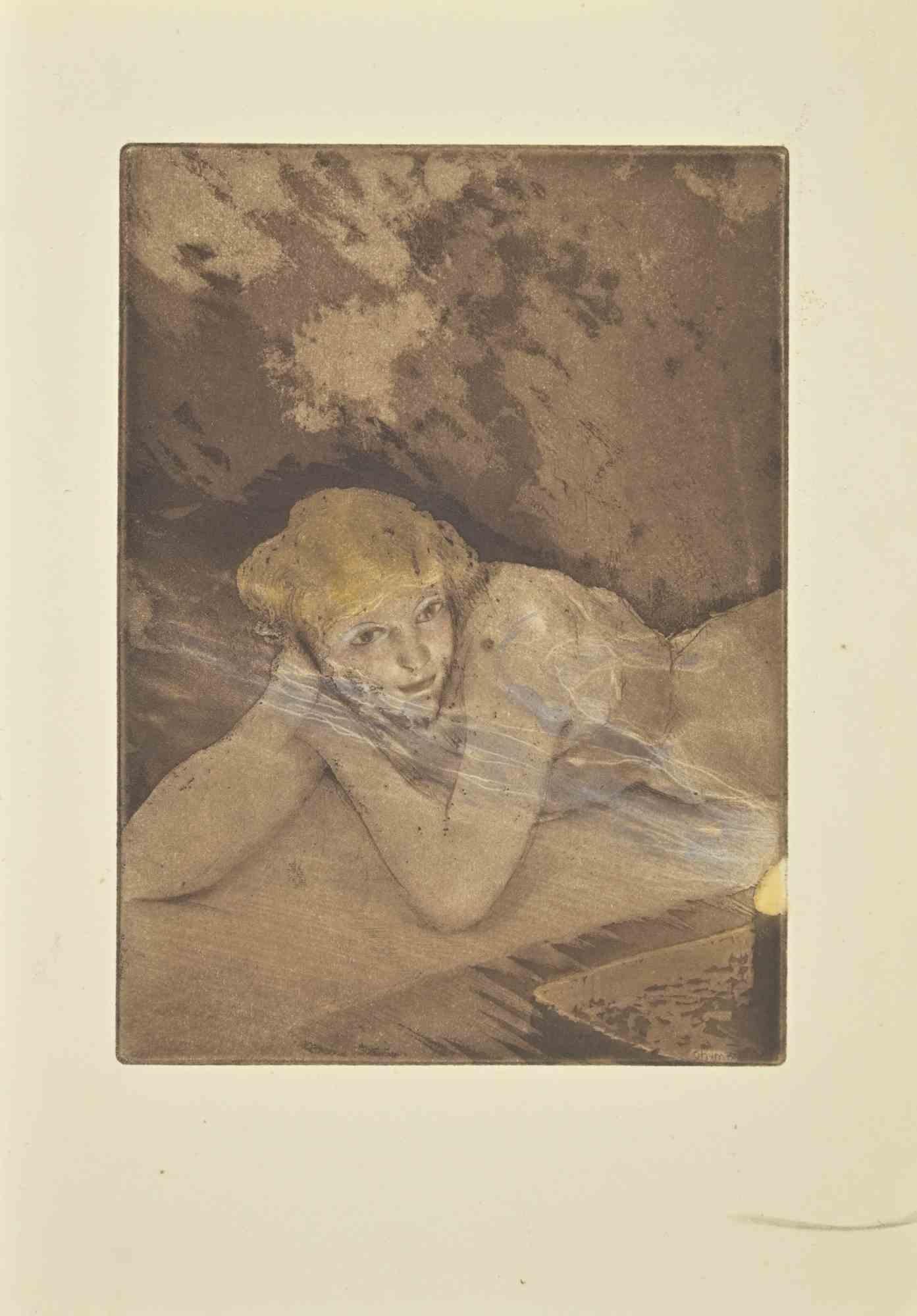 Der Akt auf dem Bett ist eine Radierung von Edouard Chimot aus den 1930er Jahren.

Signiert auf der Platte vom Künstler in der rechten unteren Ecke.

Gute Bedingungen.

Édouard Chimot (26. November 1880 - 7. Juni 1959) war ein französischer
