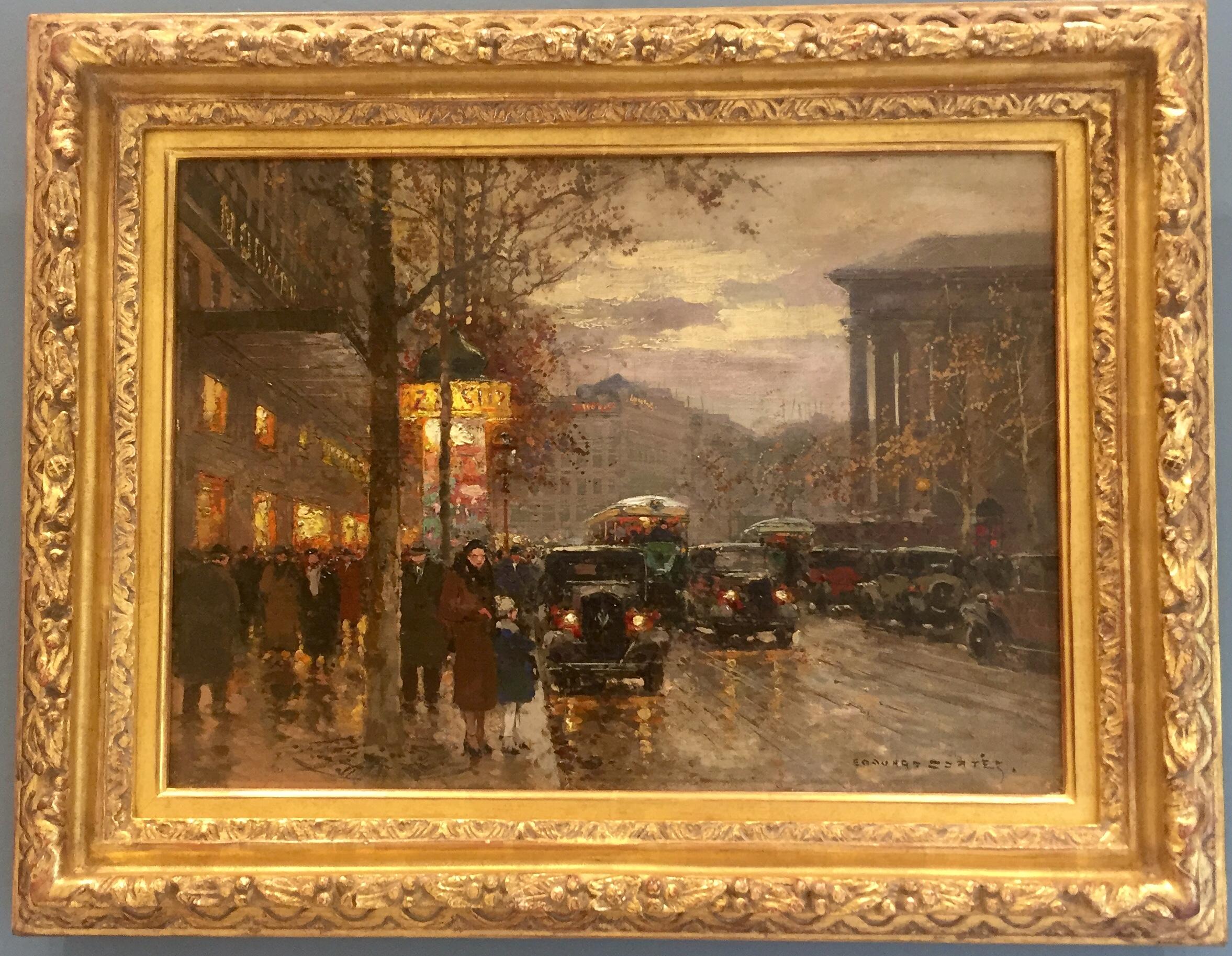Boulevard de la Madeleine (Impressionismus), Painting, von  Édouard Cortès