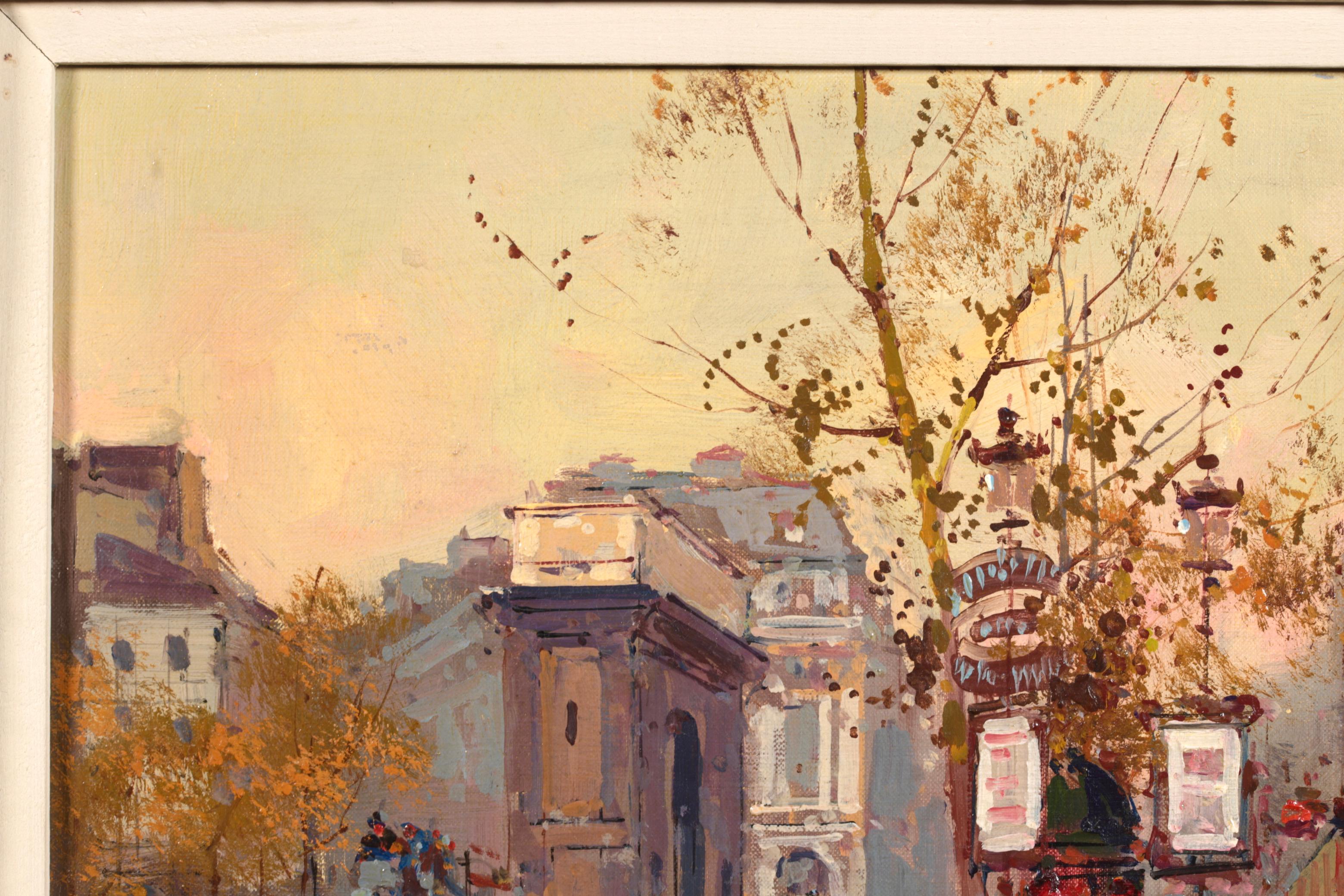 Porte de Saint Martin - Impressionist Cityscape Oil Painting by Edouard Cortes 2