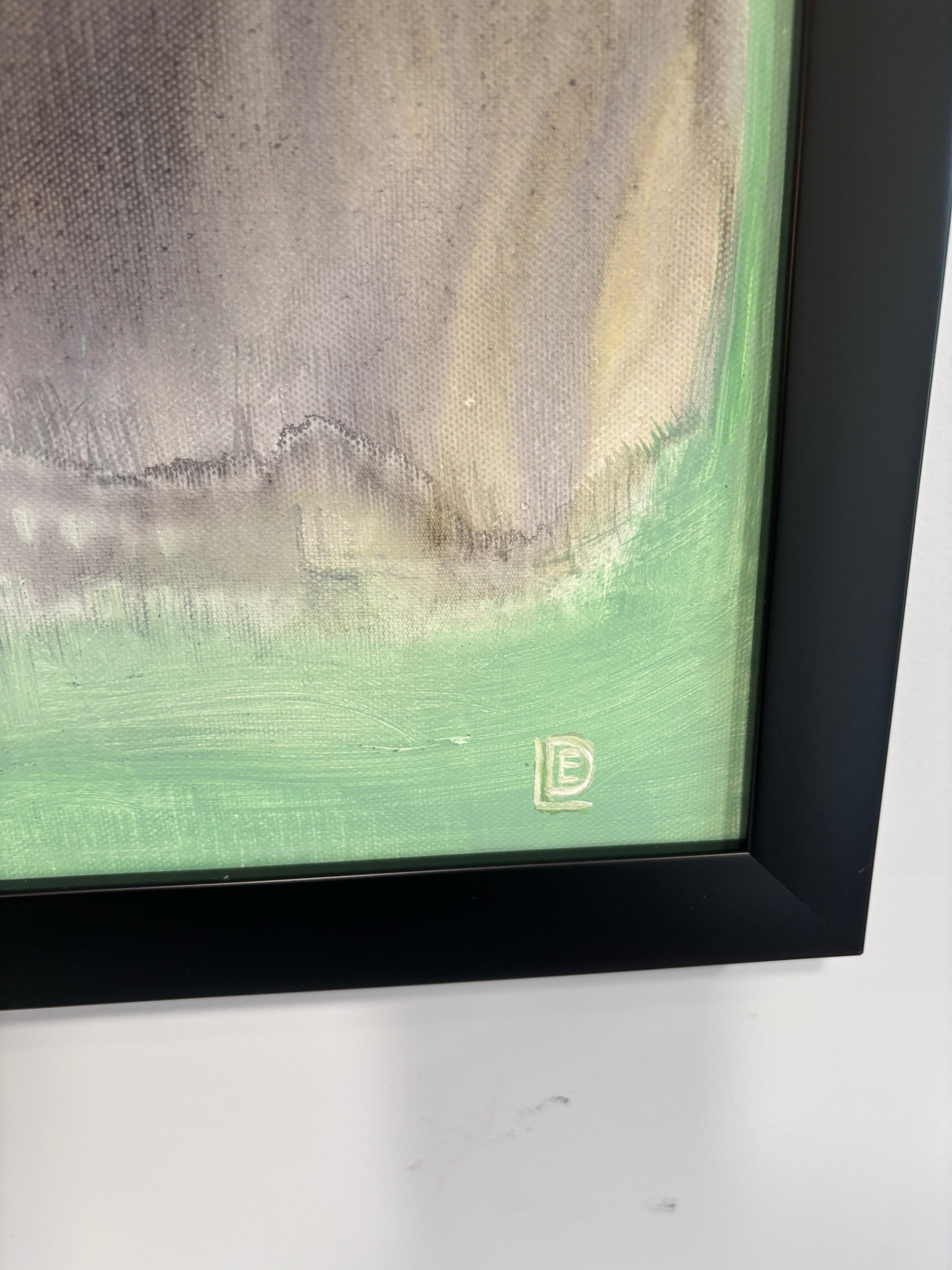 Modernist Abstract Expressionism Field Color Painting Canvas Original Signed EDL For Sale 1