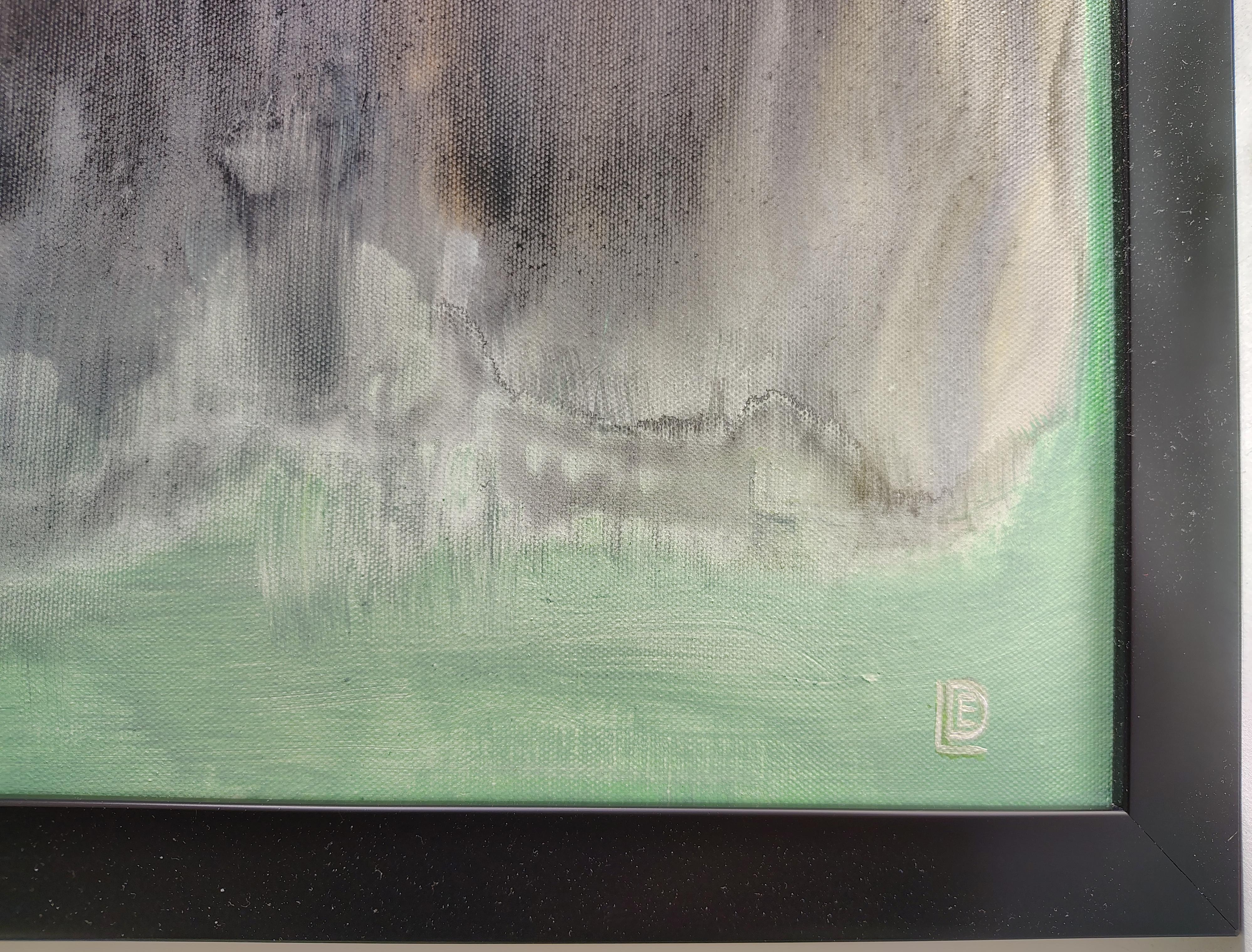 Modernist Abstract Expressionism Field Color Painting Canvas Original Signed EDL For Sale 4