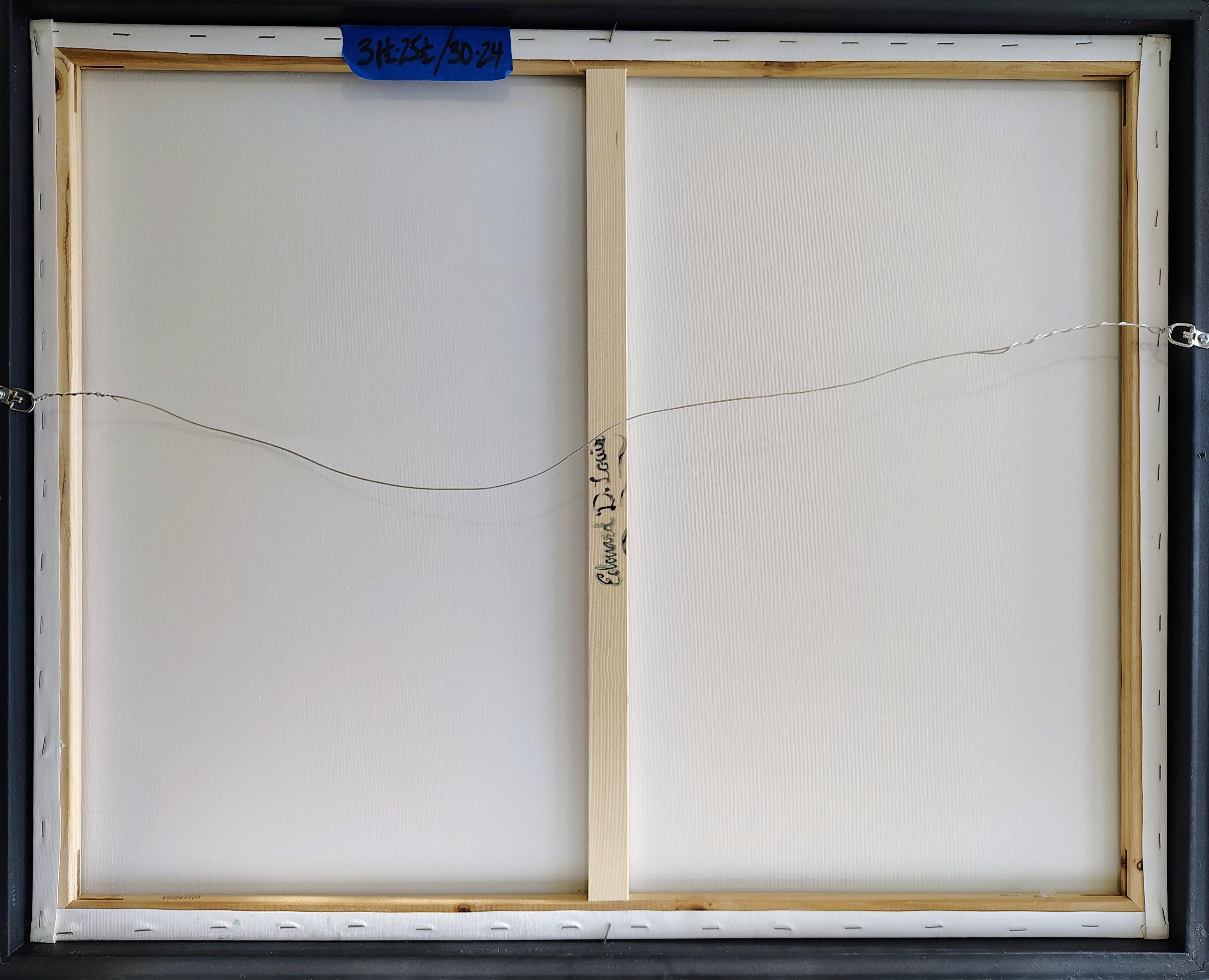 Modernist Abstract Expressionism Field Color Painting Canvas Original Signed EDL For Sale 6