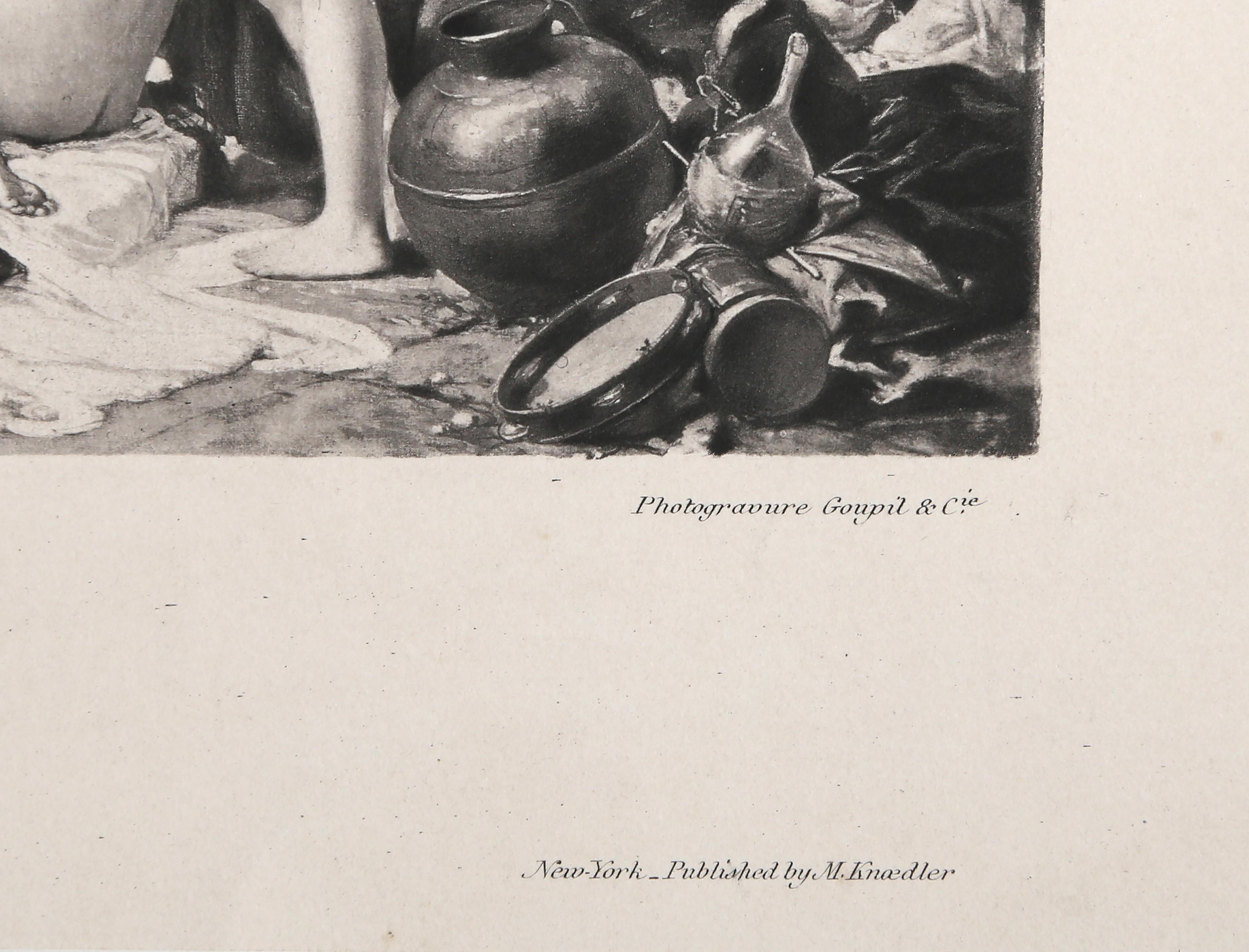 Les Femmes Sont Cheres, Old Masters Photogravure after Édouard de Beaumont - Print by Edouard de Beaumont