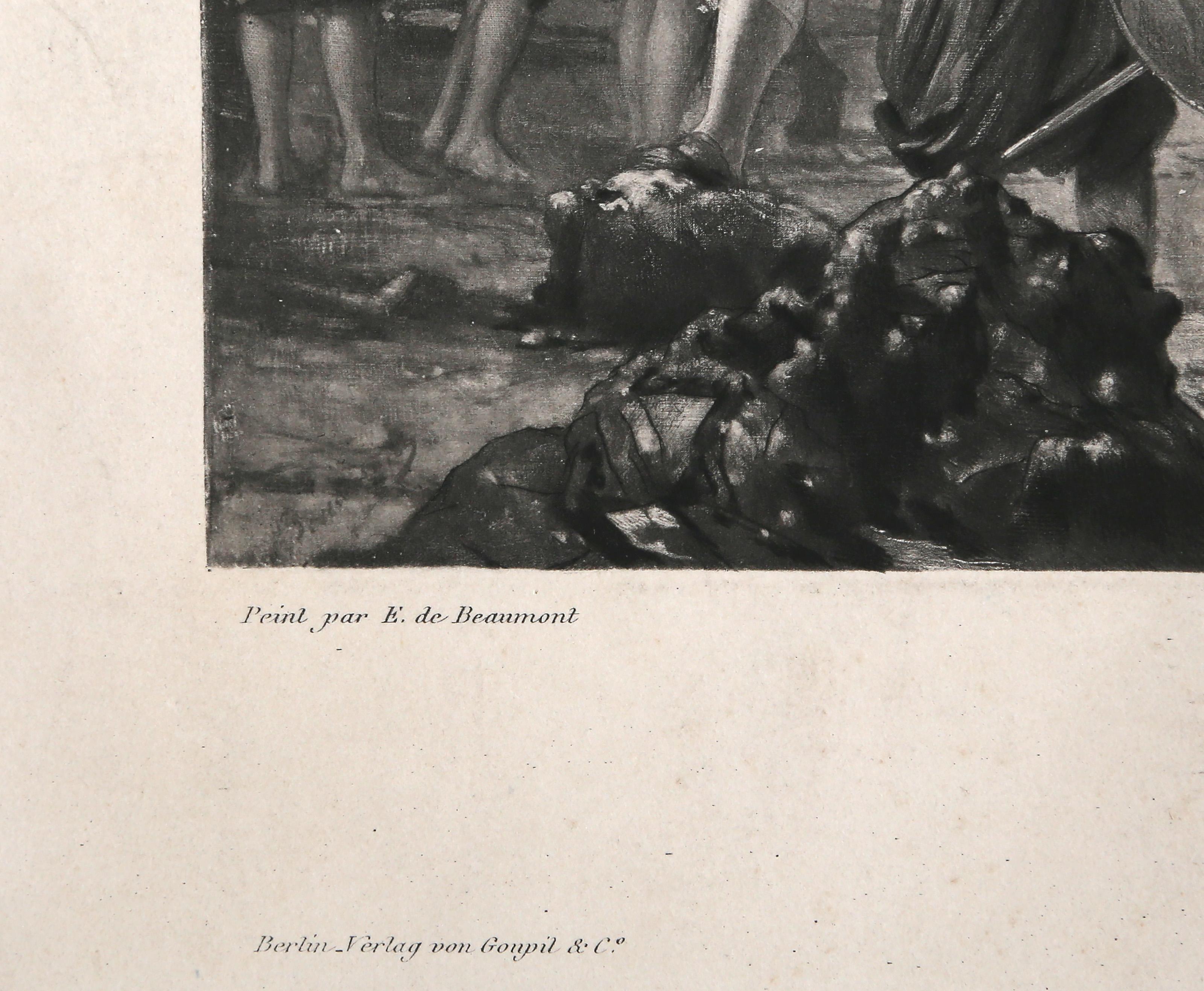 Édouard de Beaumont, After, French (1821 -1888) - Les Femmes Sont Cheres, Medium:  Photogravure, Image Size:  6 x 9.75 inches, Size:  13 x 16.25 in. (33.02 x 41.28 cm), Publisher:  M. Knoedler & Co, New York, Description:  From the collection of the