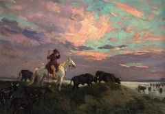 Edouard Doigneau, horseman, camargue gardian