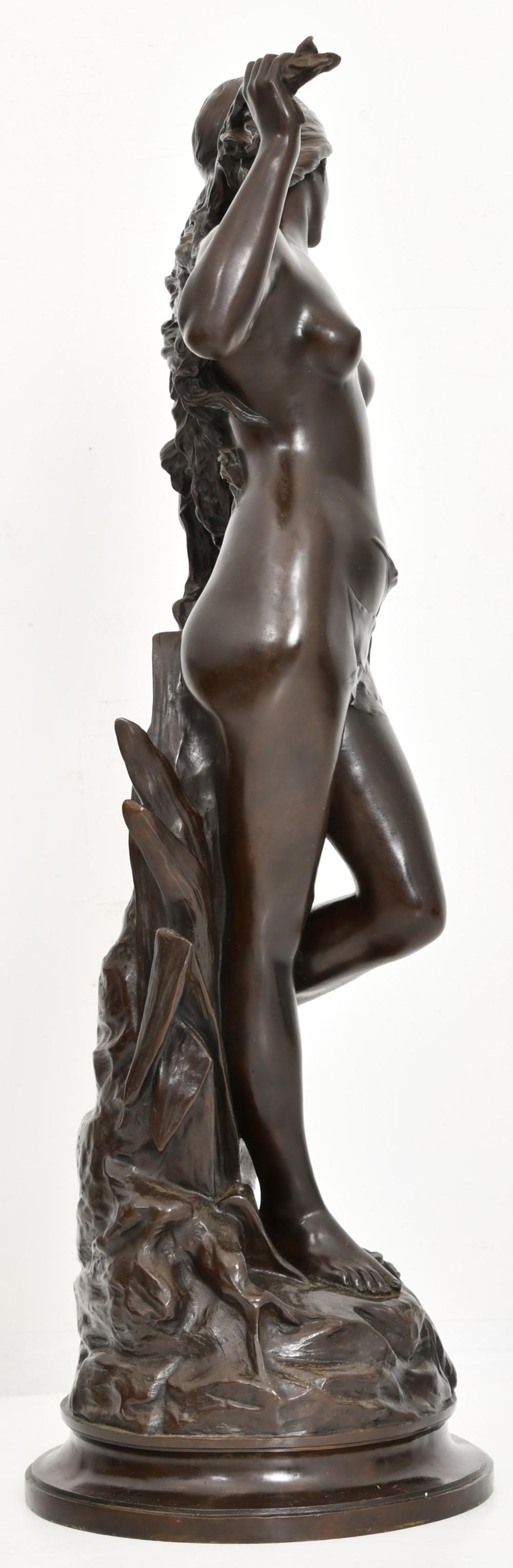 European Edouard Drouot Bronze Female Figure